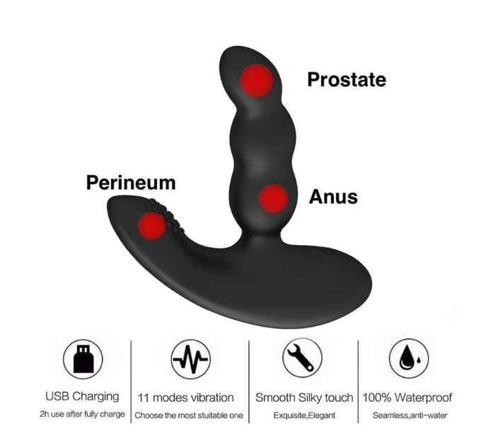  Wireless Remote Control Anal Plug Massager