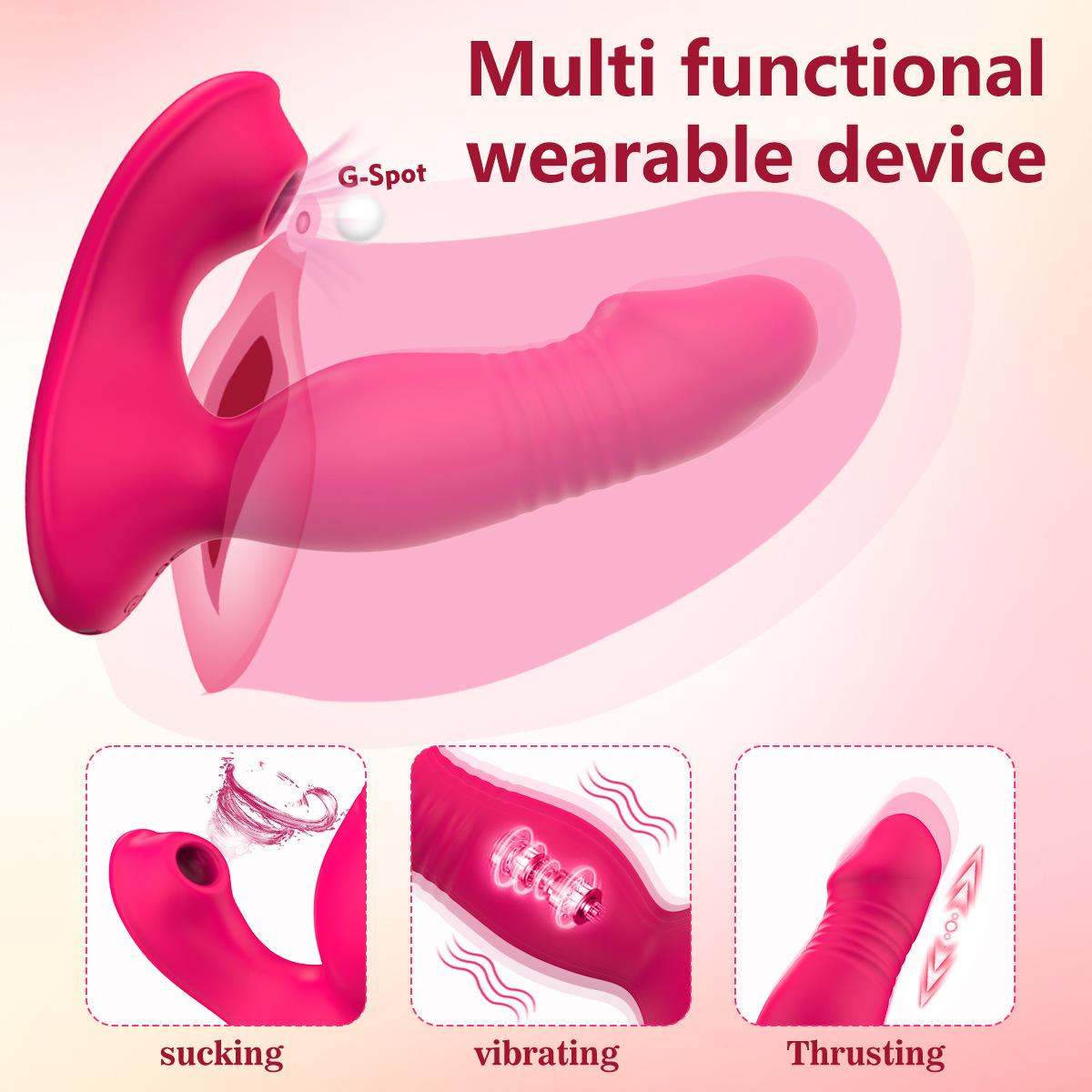 Upgraded Thrusting Dildo Vibrator