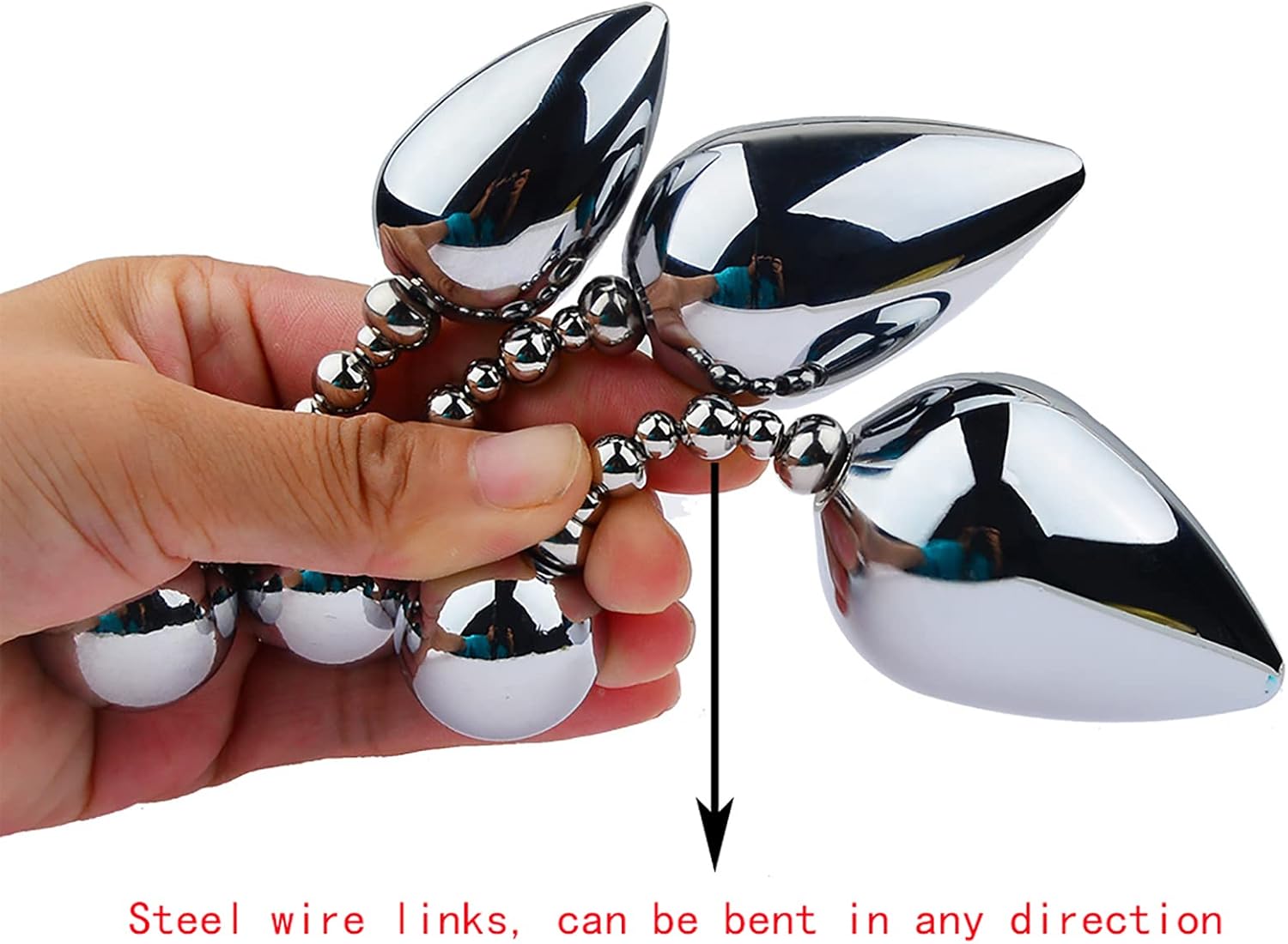 Metal Double-headed Anal Plug 