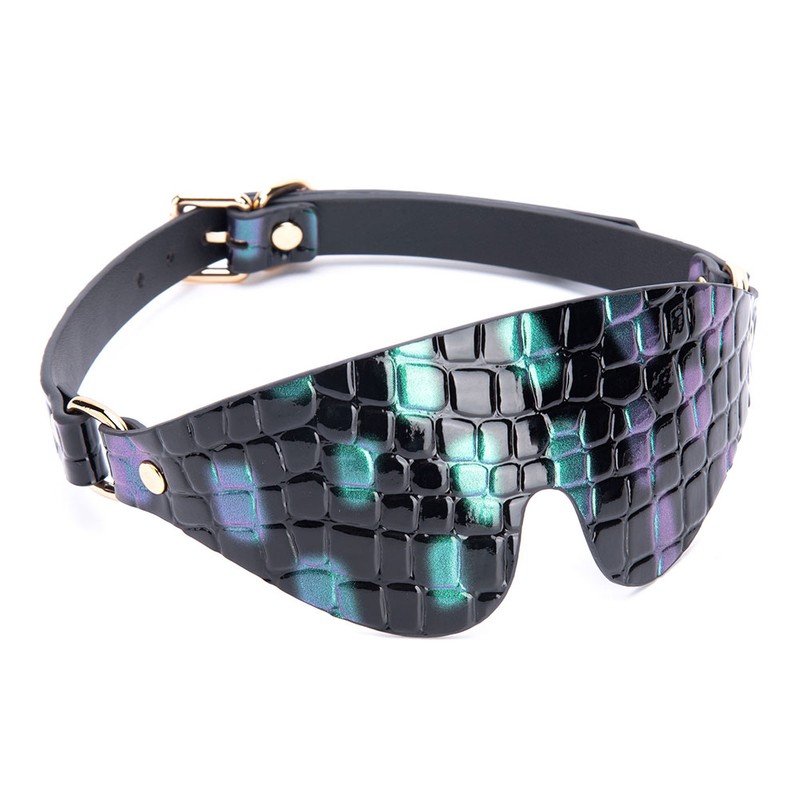 3PCS Green Black SM Bondage Kit Choker Handcuff and Ankle Cuffs Set for Fetish Roleplay and Bondage Slave Play