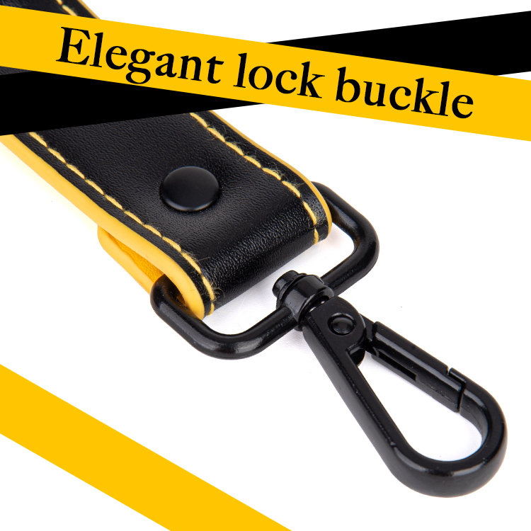 7PCS Luxury Yellow PU Leather Bondage SM Toys Kit Handcuffs Anklecuffs Blindfold Mouth Gag Collar and Spanking Whip for Adult BDSM Play