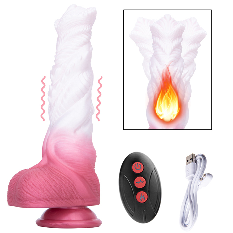 Thrusting Vibrator with Realistic Skin Feel G Spot Stimulation Waterproof and Rechargeable Adult Sex Toy for Women