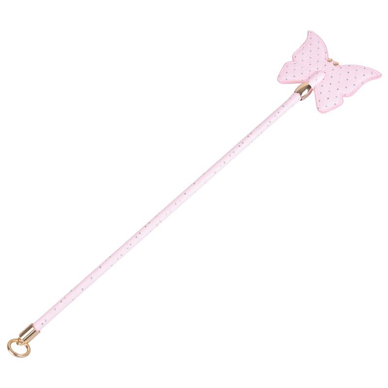 Novelty Butterfly Shaped Bdsm Bondage Spanking Paddle with Rhinestone Decoration Adult Sex Toy