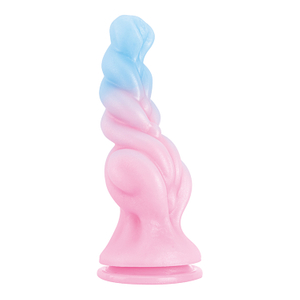 High Quality Pink Silicone Prostate Massager Dildo with Monster Design for Ultimate Erotic Stimulation