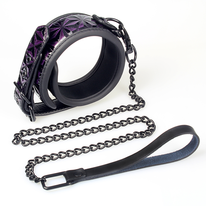 7PSC Adult Toys Bondage Set 7 Piece Purple Diamond BDSM Gift Kit for Couples