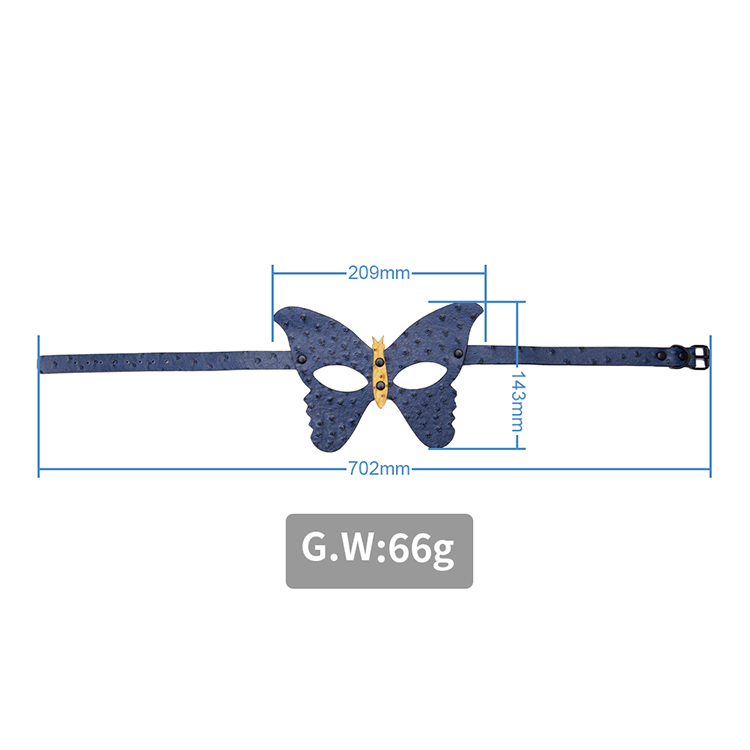 Fetish Sexy Blue Butterfly Blindfold for Adults Essential BDSM SM Erotic Slave Sex Eye Mask Sex Product
