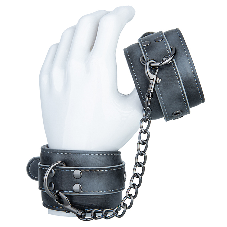 Adult SM Bondage Handcuffs PU Leather BDSM Restraint Toys for Couples