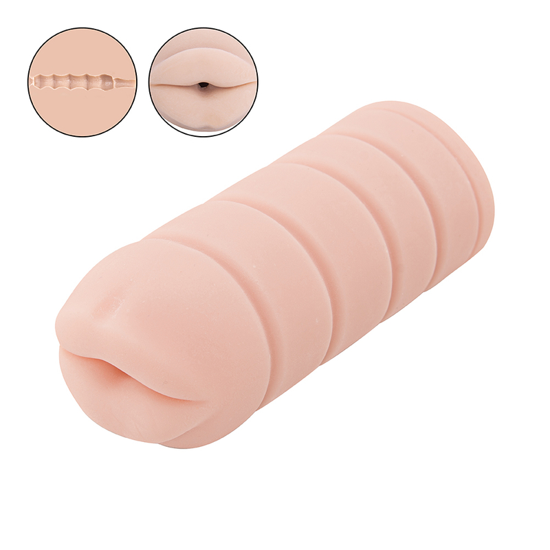 Male Sex Toy Real Touch Masturbation Pussy Mouth Blow Job Masturbator 
