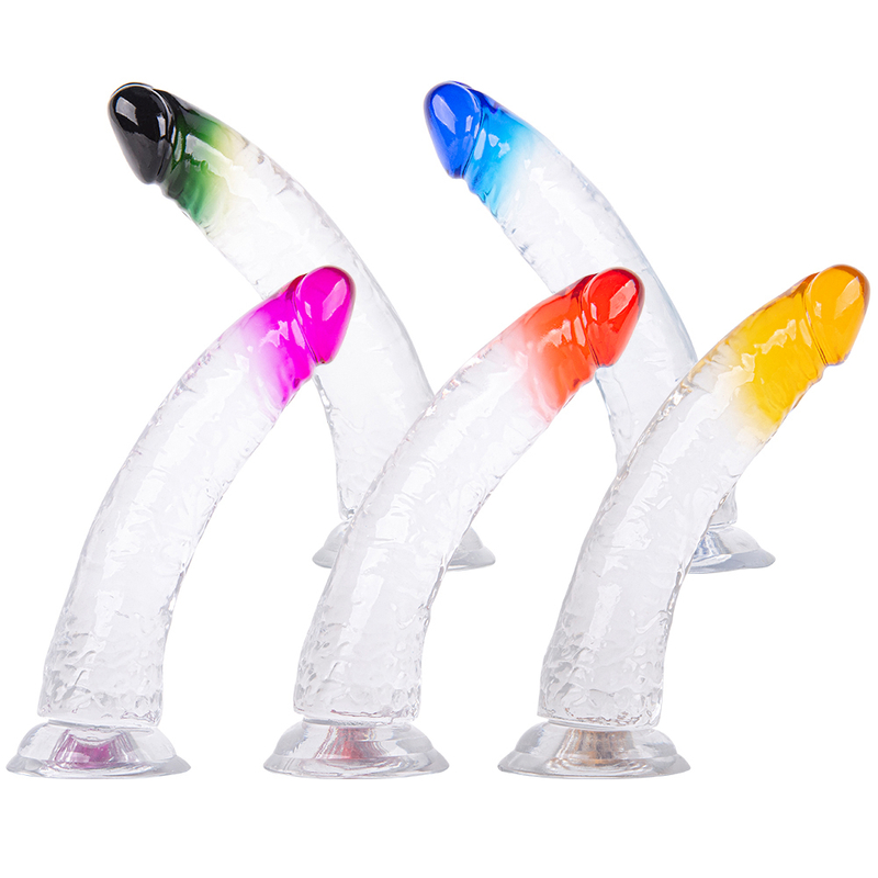 Big Colorful Dildos Jelly Dildo For Women