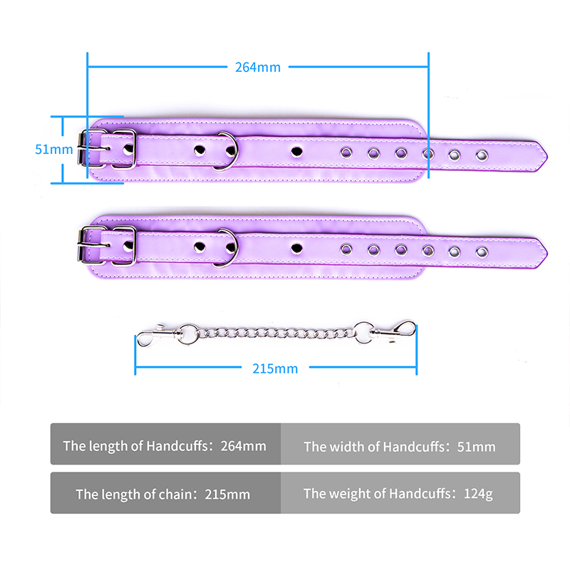 Factory Price Sm Bondage Restraint Bondage Kit For Kit Leather Hand Cuffs Sex Toys For Couples Handcuffs