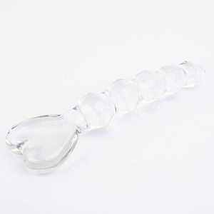 Heart Glass Transparent Female Crystal Anal