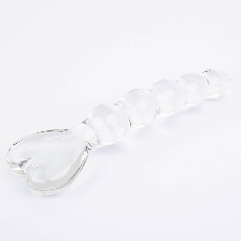 Heart Glass Transparent Female Crystal Anal