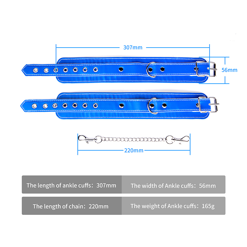 BDSM Erotic Slave PU Leather BDSM Ankle cuffs Anklecuffs Sex Game SM Products Toys