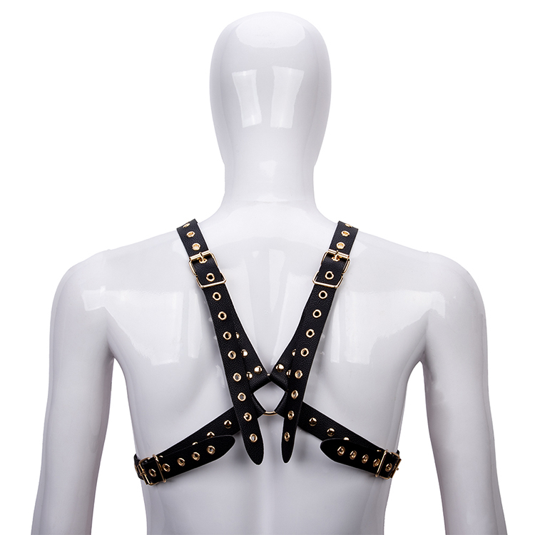Erotic Adult Sex Toy Leather Lingerie Self Back Body Restraint Set SM Bondage Couple Bdsm Harness for Male
