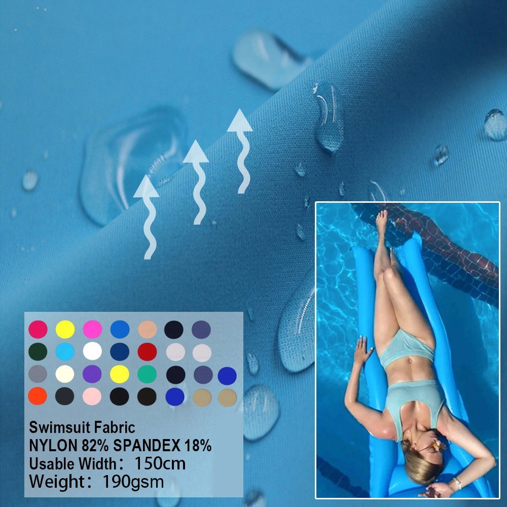 nylon spandex upf 50 four way stretch fabric waterproof breathable swimsuit fabric for bikini swimwear spandex nylon