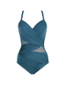 Maillot de bain en soie de couleur pure