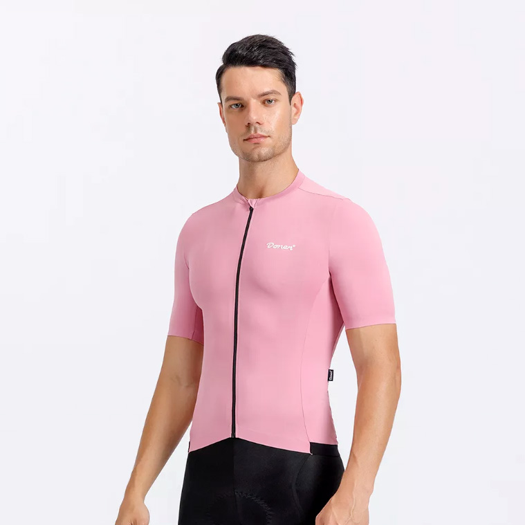 Maillots Ciclismo Hombre Verano Rosa