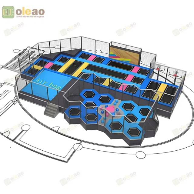 trampoline equipment park پارک تجهیزات ترامپولین