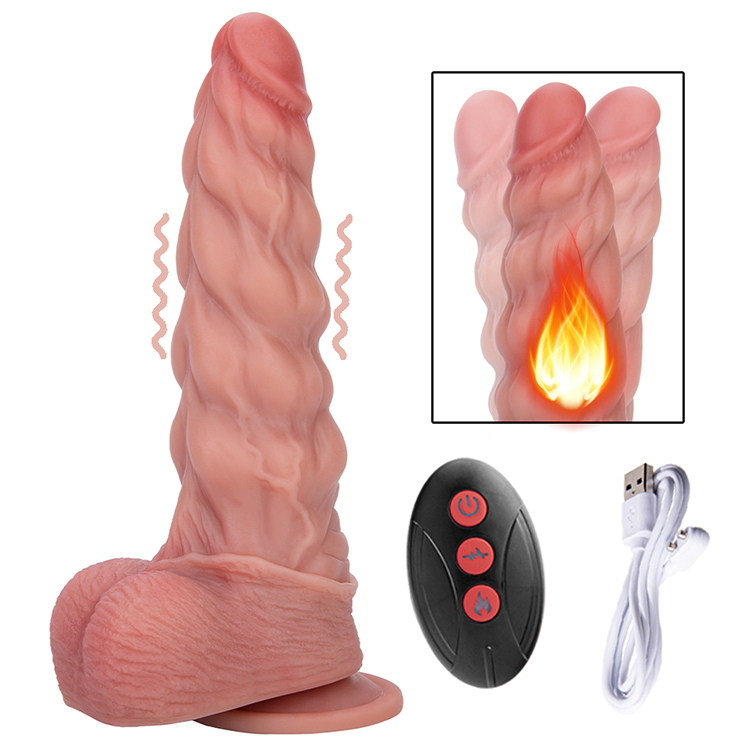 Spiral Style Safe Material Silicone Adult Dildo