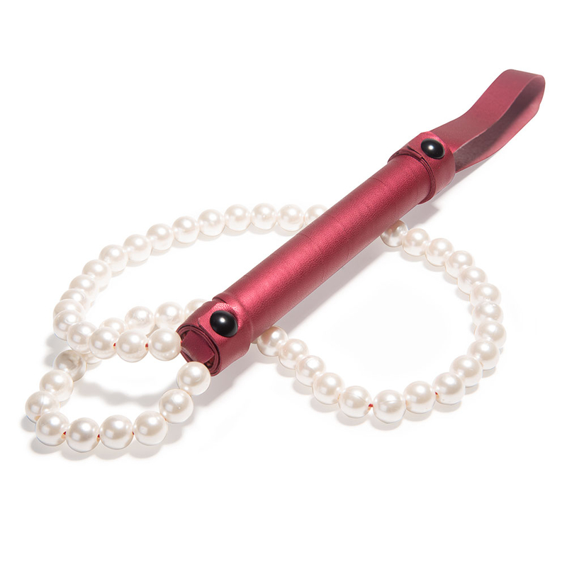 Paddle Soft Leather Pearl Chain Whip Fetish Sex Toys PU Whip Flogger Products 