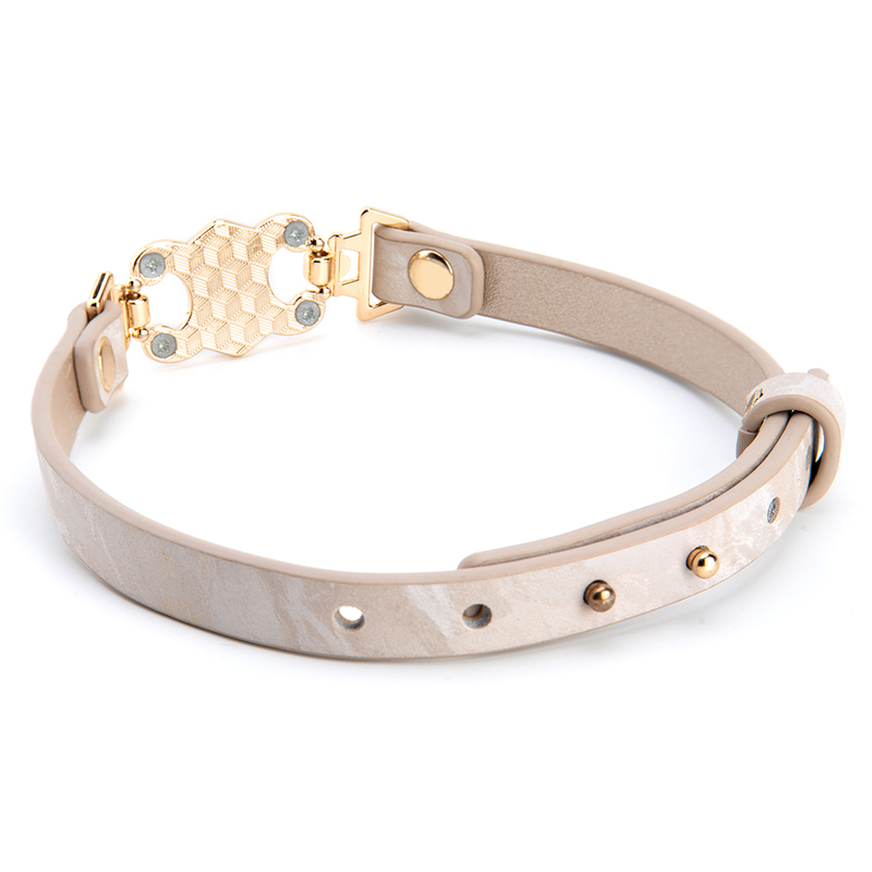 ​Leather BDSM Collar for Ownership Playful Bondage Choker to Flirt with Power Exchange​