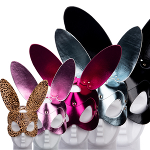 Sexy BDSM Bondage Restraint Set Rabbit Eye Mask Blindfold for Erotic Play