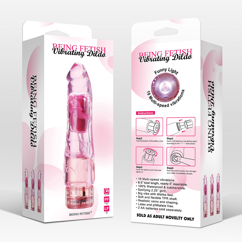 Electronic Penis for G Spot Transparent TPR Dildo Enabling Hands free Masturbation for Men and Female Stimulation