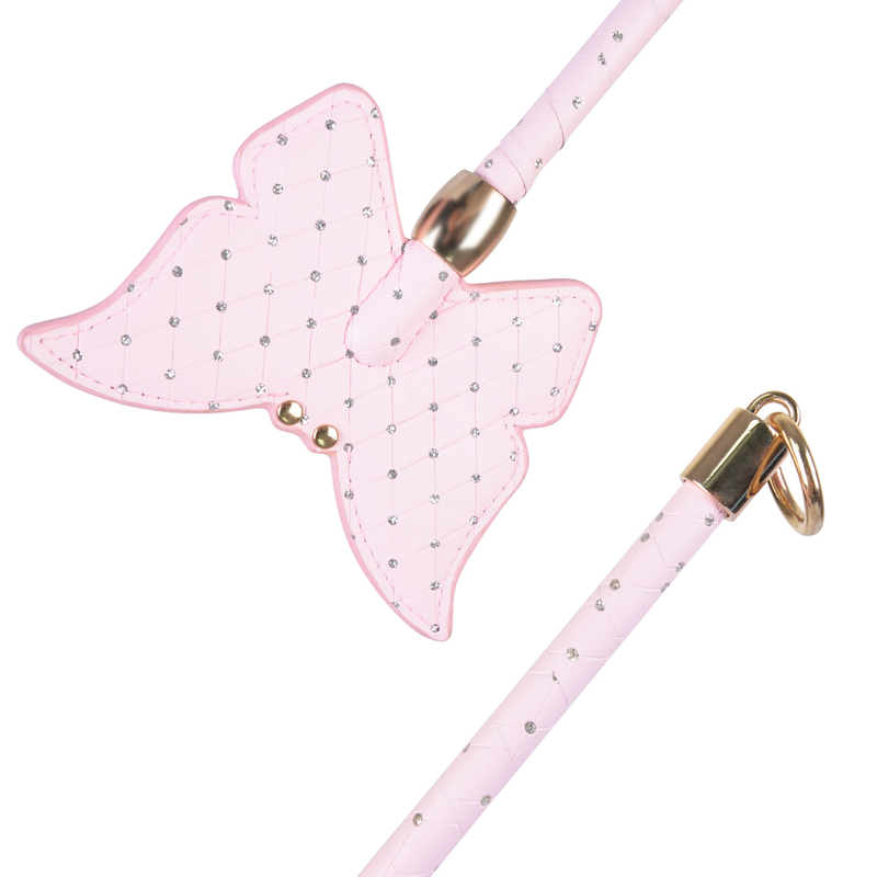 Novelty Butterfly Shaped Bdsm Bondage Spanking Paddle with Rhinestone Decoration Adult Sex Toy