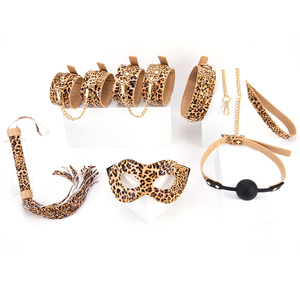 BDSM Adult Cosplay Bondage Set 6 Piece Collection for Couples' Flirting and SM Adventures