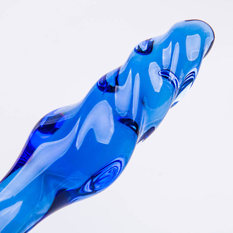 High Quality Soft Waterproof Blue PVC Small Anal Trainer Butt Plug Anal Massager for Adult Sex Toys