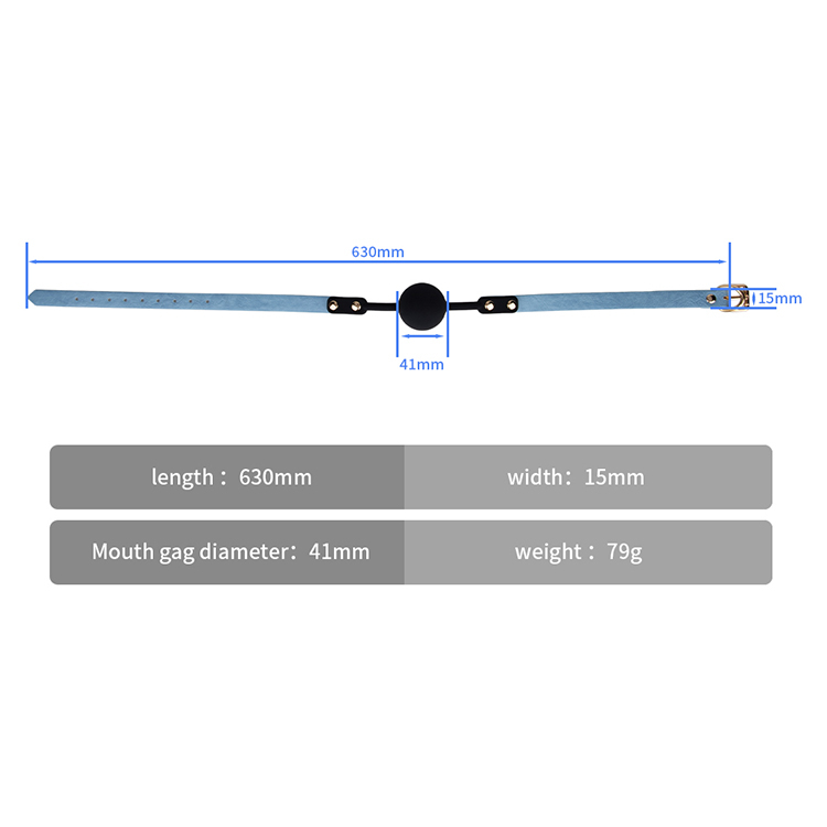 Adult Sex Toys for Fetish and Couples Black Silicone SM Seat Belt Mouth Plug Ball and PU Leather SM Toys