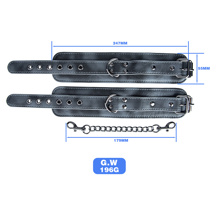 Adult SM Bondage Handcuffs PU Leather BDSM Restraint Toys for Couples