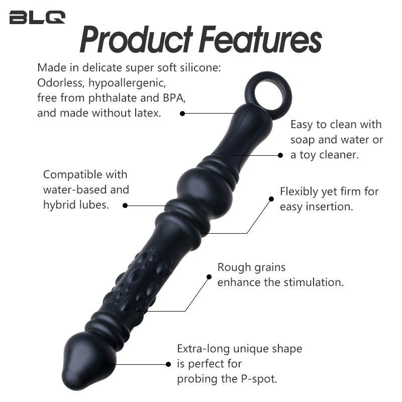 Skin-friendly Silicone Anal Plugs for Prostate Stimulating