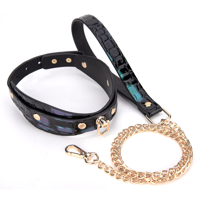 Women Roleplay Luxury Collar and Sex Toys Adjustable Slave Restraints Adult Products SM Bondage Collar for Couples