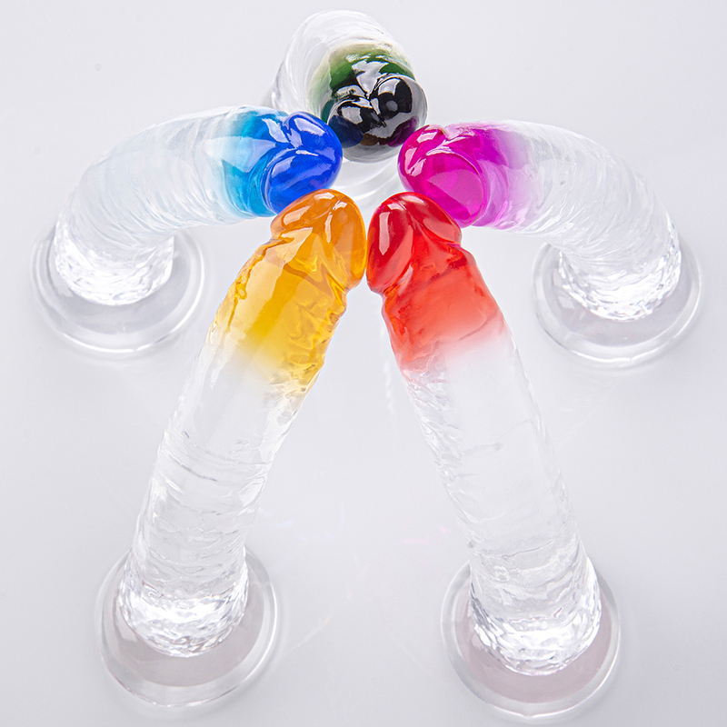 Big Colorful Dildos Jelly Dildo For Women