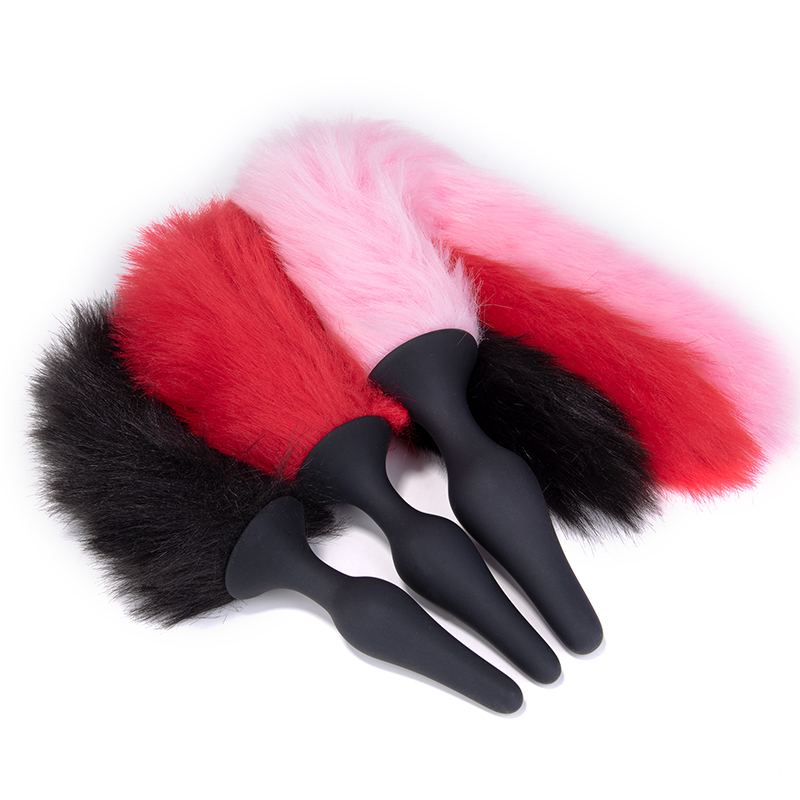 Furry Sexy Bdsm Sets With Anal Fox Tail Butt Plug For Women