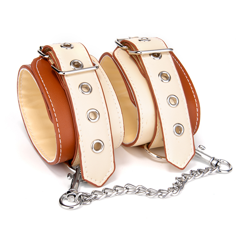 Bondage SM Handcuff and Foot ankle cuffs bracelet Restraints for Sex Games Restraint with Adjustable Buckle Style