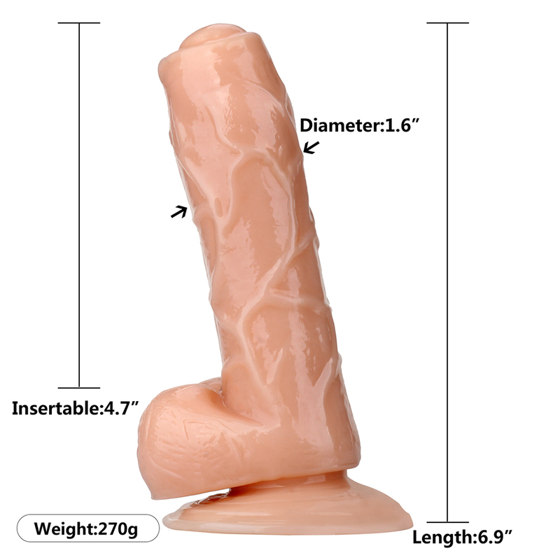 New Style Artificial Penis Rubber Sex Toys PVC Dildo 