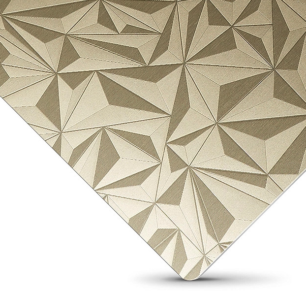 3D Patterned Anodized Aluminum Plate 3D-gemusterte eloxierte Aluminiumplatte