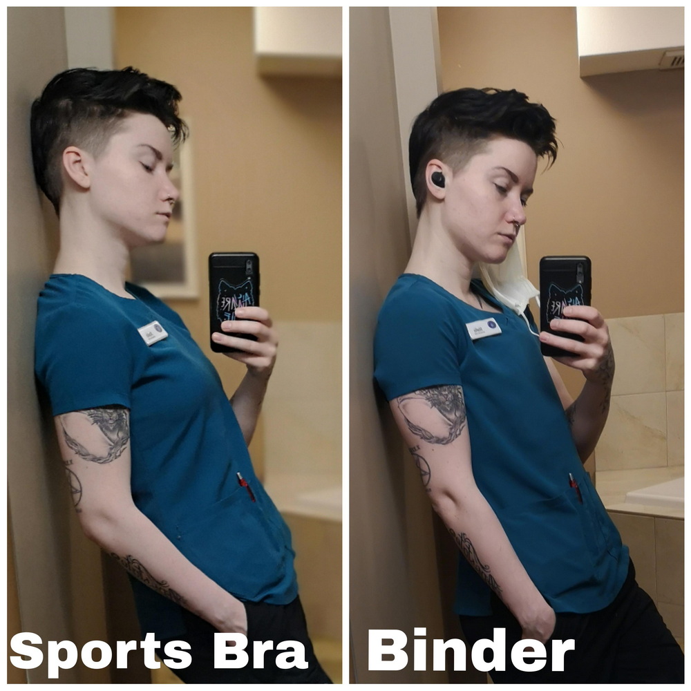 sports bra vs binder