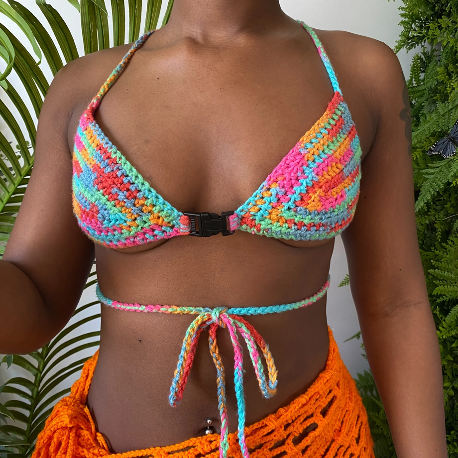 Crochet Dayglow Crochet Bikini Top