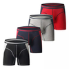 Man Cotton Breathable Spliced Two Color Boxer Shorts