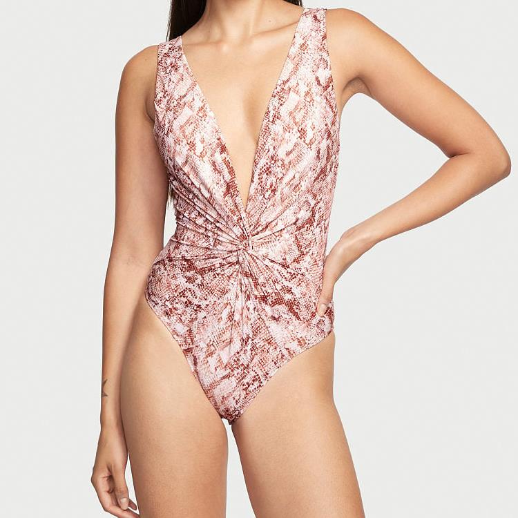 Twist Plunge One-Piece Swimsuit