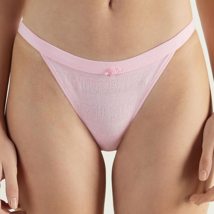  Ladies Pointelle String Underwear