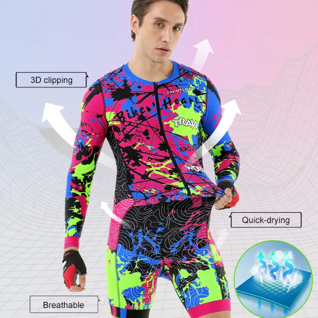 Abbigliamento da ciclismo ecologico per uomo simpatico