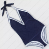 Maillot de bain une pièce push up noir et blanc