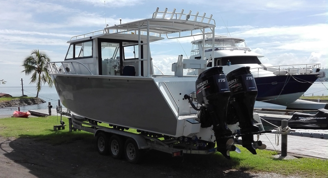 9,6 m volledige kajuitboot
