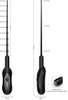 Male Vibrating Urethral Sounds Silicone Catheter Stretching Vibrator 
