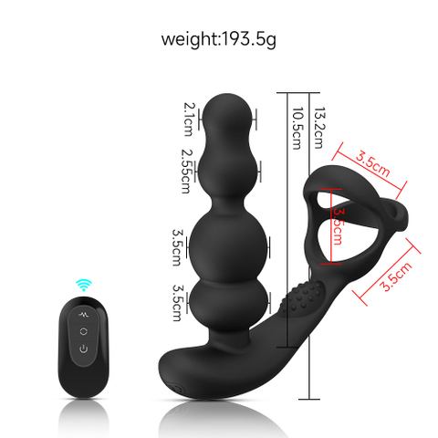 Rechargeable Silicone Cock Ring Vibrator