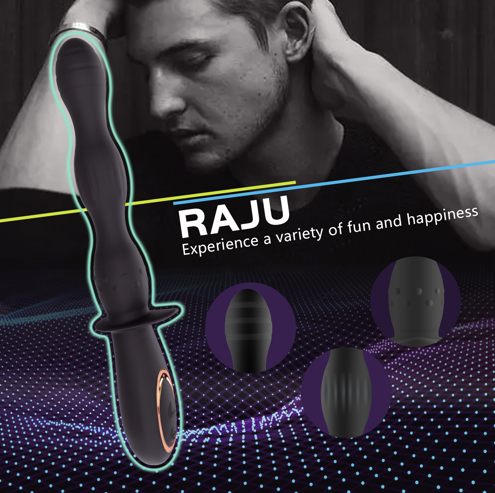 Vibrating Anal Beads for Couples